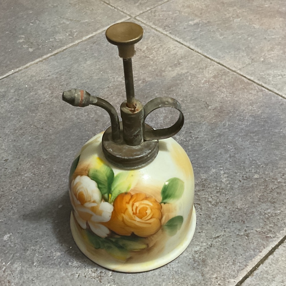 Floral Ceramic Plant Mister 1974 made in Japan